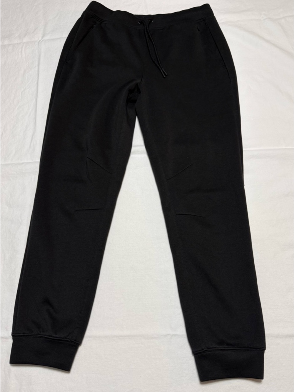 Men's Black Slim Jogger Sweatpants with Drawstring Waist